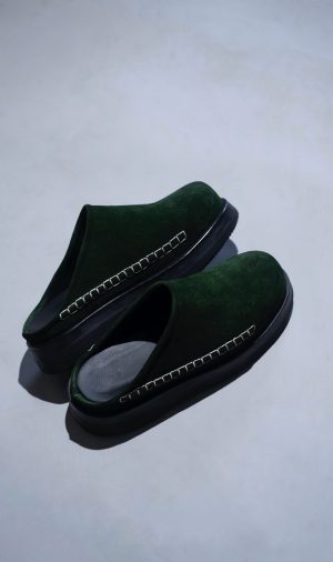 AFORA STARRY NIGHTS GREEN SUEDE MULE