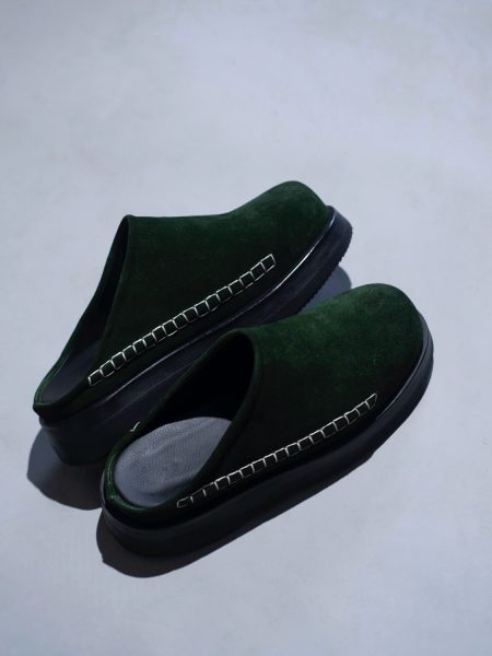 AFORA STARRY NIGHTS GREEN SUEDE MULE