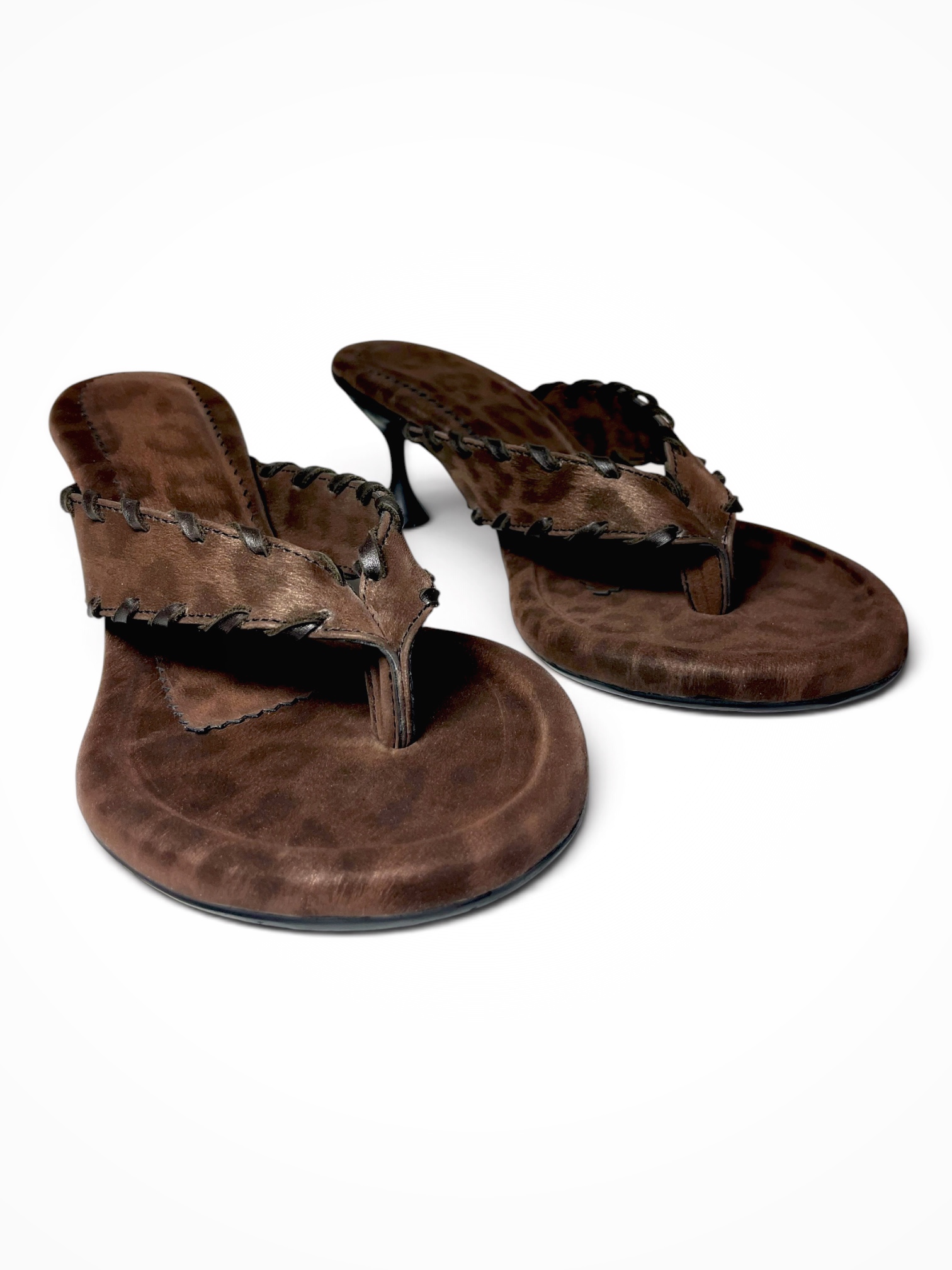 AFORA CHEETAH WEAVE KITTEN SANDAL - Image 8