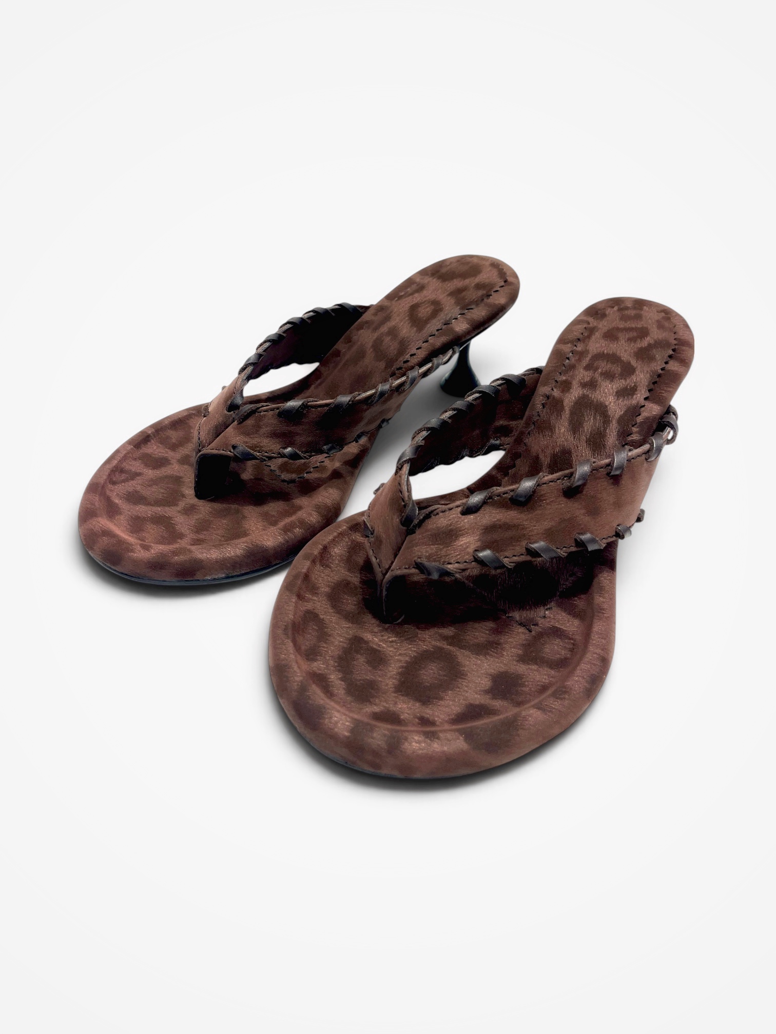AFORA CHEETAH WEAVE KITTEN SANDAL - Image 7