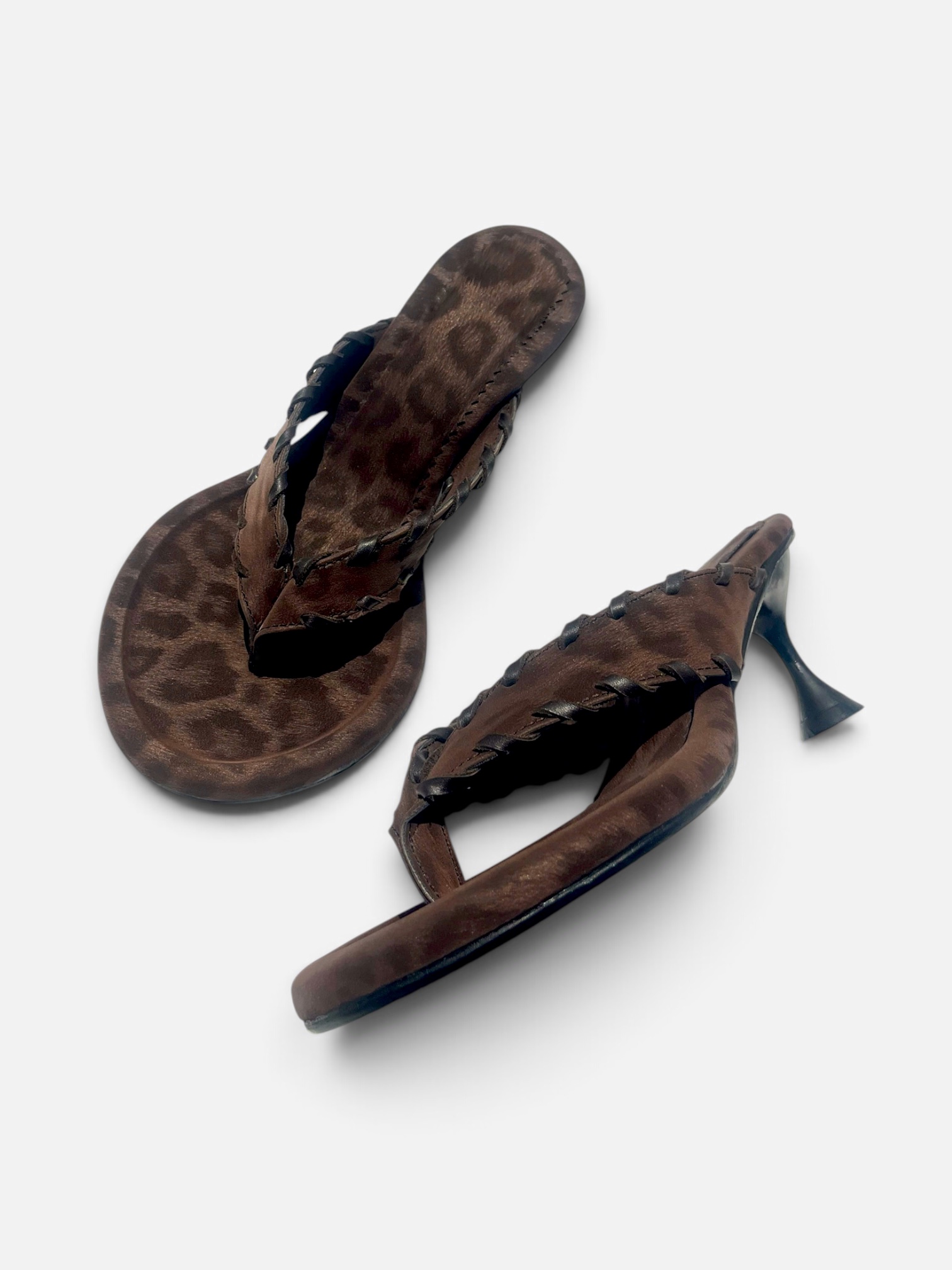 AFORA CHEETAH WEAVE KITTEN SANDAL - Image 6