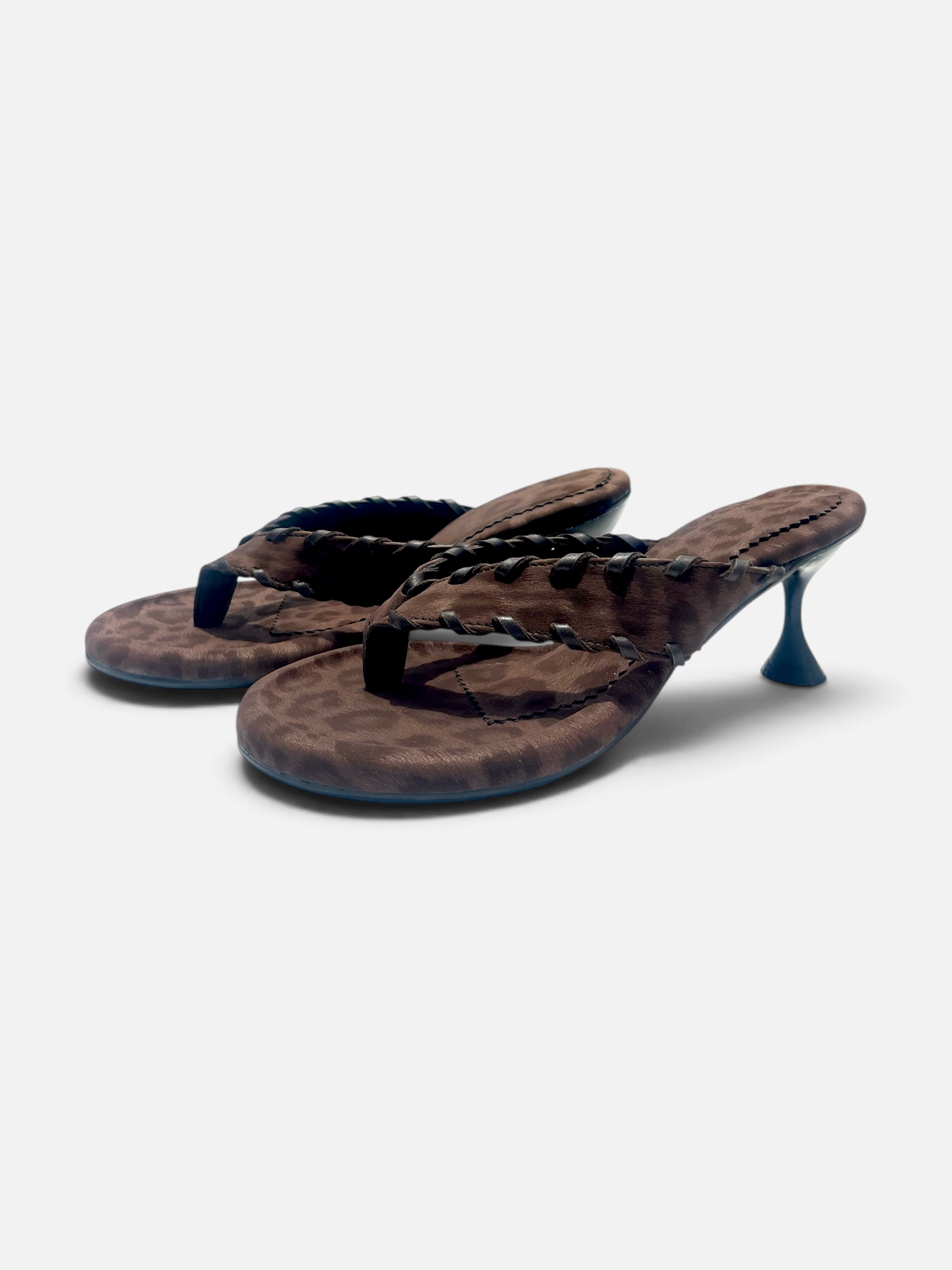 AFORA CHEETAH WEAVE KITTEN SANDAL - Image 3